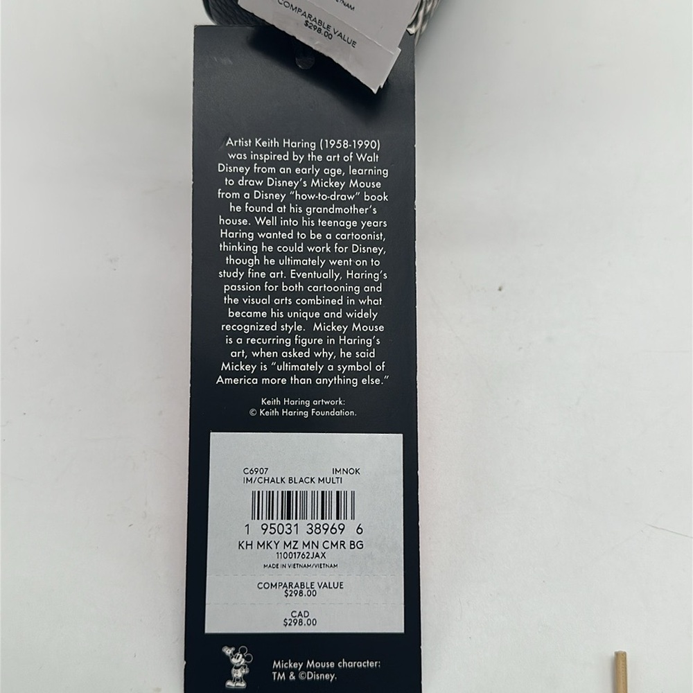 COACH Disney Mickey Mouse x Keith Haring Mini Leather Camera Bag - Picture 15 of 16